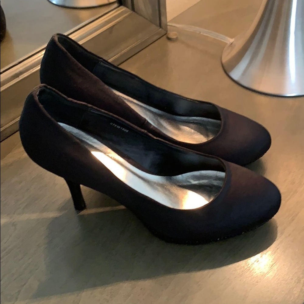Black evening shoes